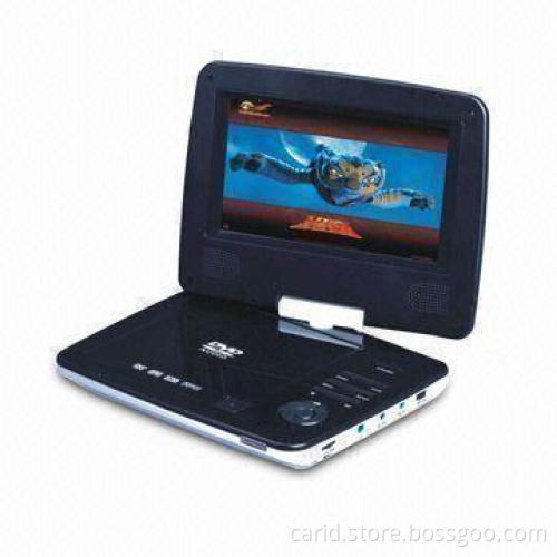7-inch Portable DVD Player with 16:9 or 4:3 Aspect Ratio, Composite Video Output
